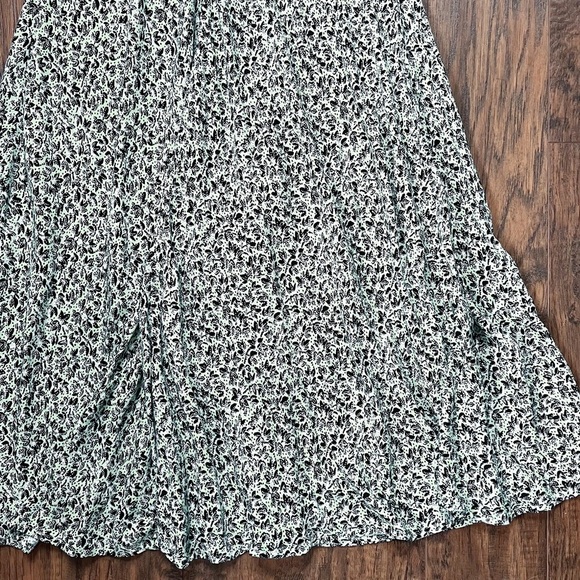 Ghost London • Luella Dress midi puff sleeve Sophie leaf print rayon - Picture 8 of 13